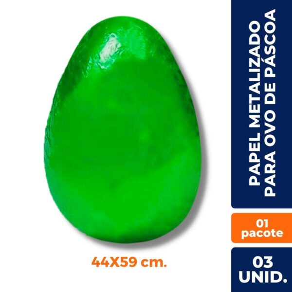 PAPEL CHUMBO VERDE ESCURO (44X59 CM.) C/ 3UN. - Image 2